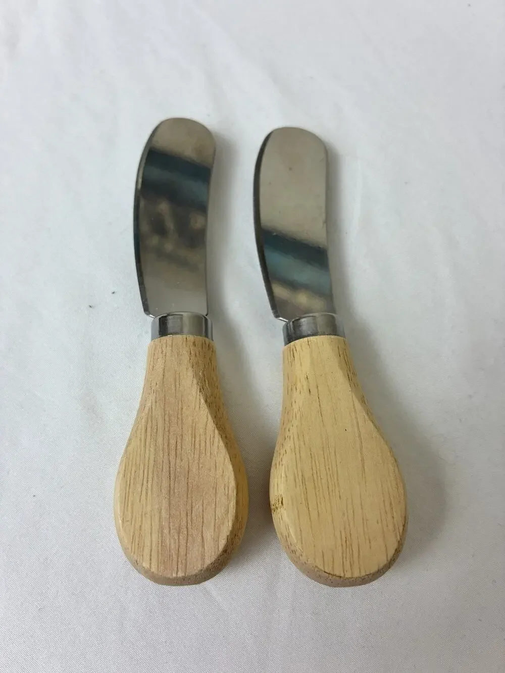 2PCS Cheese Spreader Knives Butter Spreader Knife Spreading 4.8In Stainless